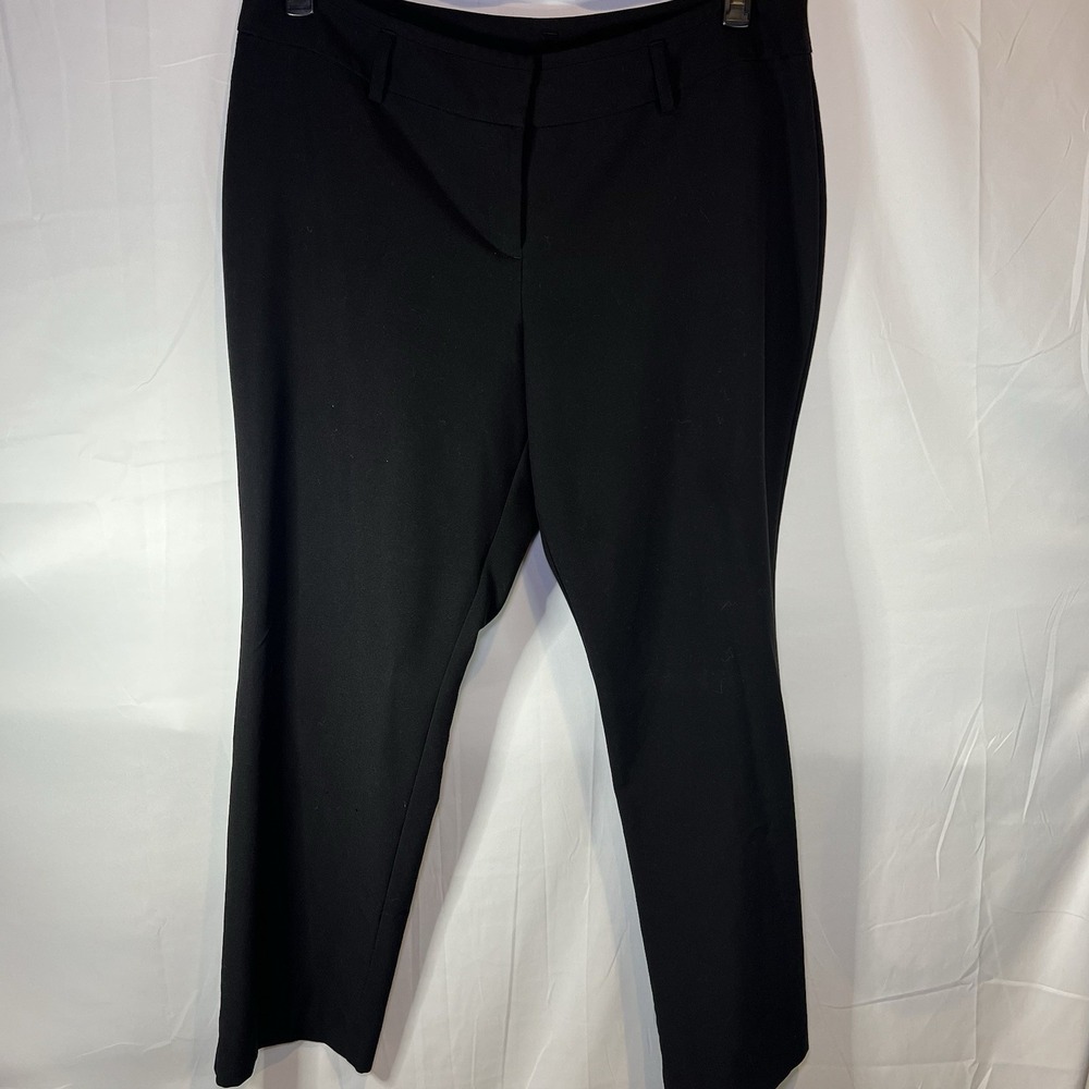 Women's Worthington Size 18 Black Pants Modern Fit Slacks Office Business